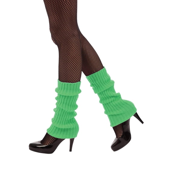 Leg Warmer Neon Green Costume Accessories Party One Size Male Adult Fancy Dress Book Week Halloween