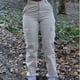 thumbnail image 5 of Mono de mujer de color sólido europeo y americano, pantalones casuales de cintura alta con múltiples bolsillos, de moda y a la moda, que combinan con todo, 5 of 6