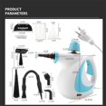 thumbnail image 2 of Laytic Steam Cleaner, Handheld Pressurized Steam Cleaner with 9 PCS Accessories, Multi-Purpose Steamer for Home Use, Cleaning Floor, Kitchen, Car, Couch (White), 2 of 8