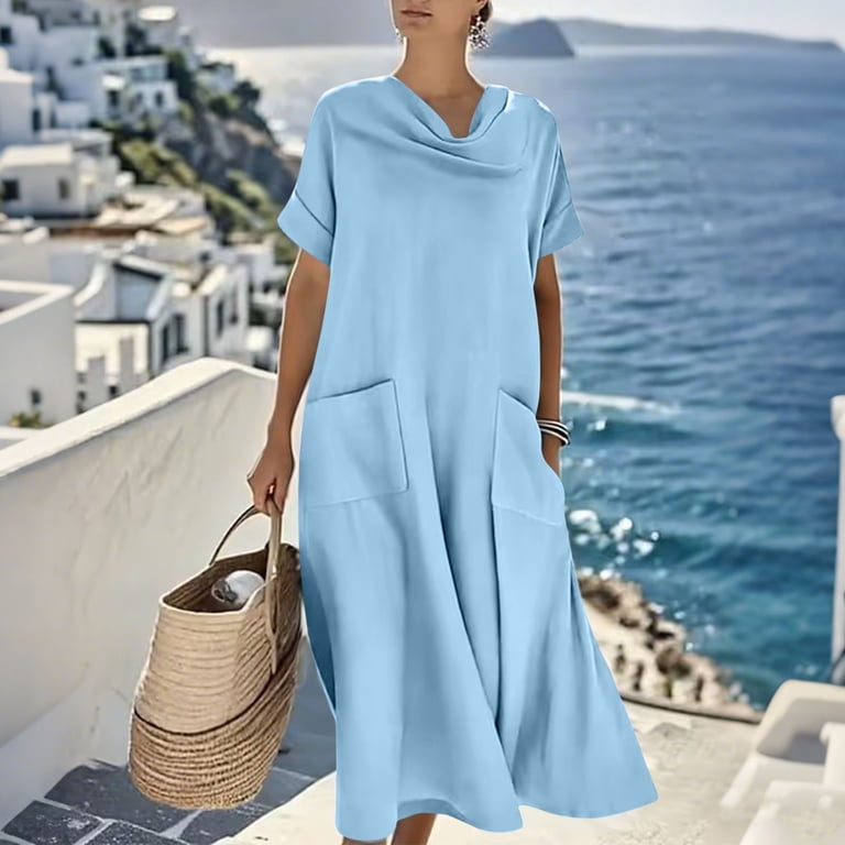 a-line midi dress Chic On Repeat Royal Blue A-Line Midi Dress, Small - The Mint Julep Boutique main image 1