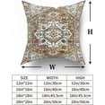 thumbnail image 6 of Black Grey Brown Pillow Covers 20x20 Set of 2 Rustic Vintage Ethnic Carpet Pattern Boho Design Geometric Floral Print Decorative Throw Pillows Fall Farmhouse Cushion Case Decor for Couch Sofa Bed, 6 of 6