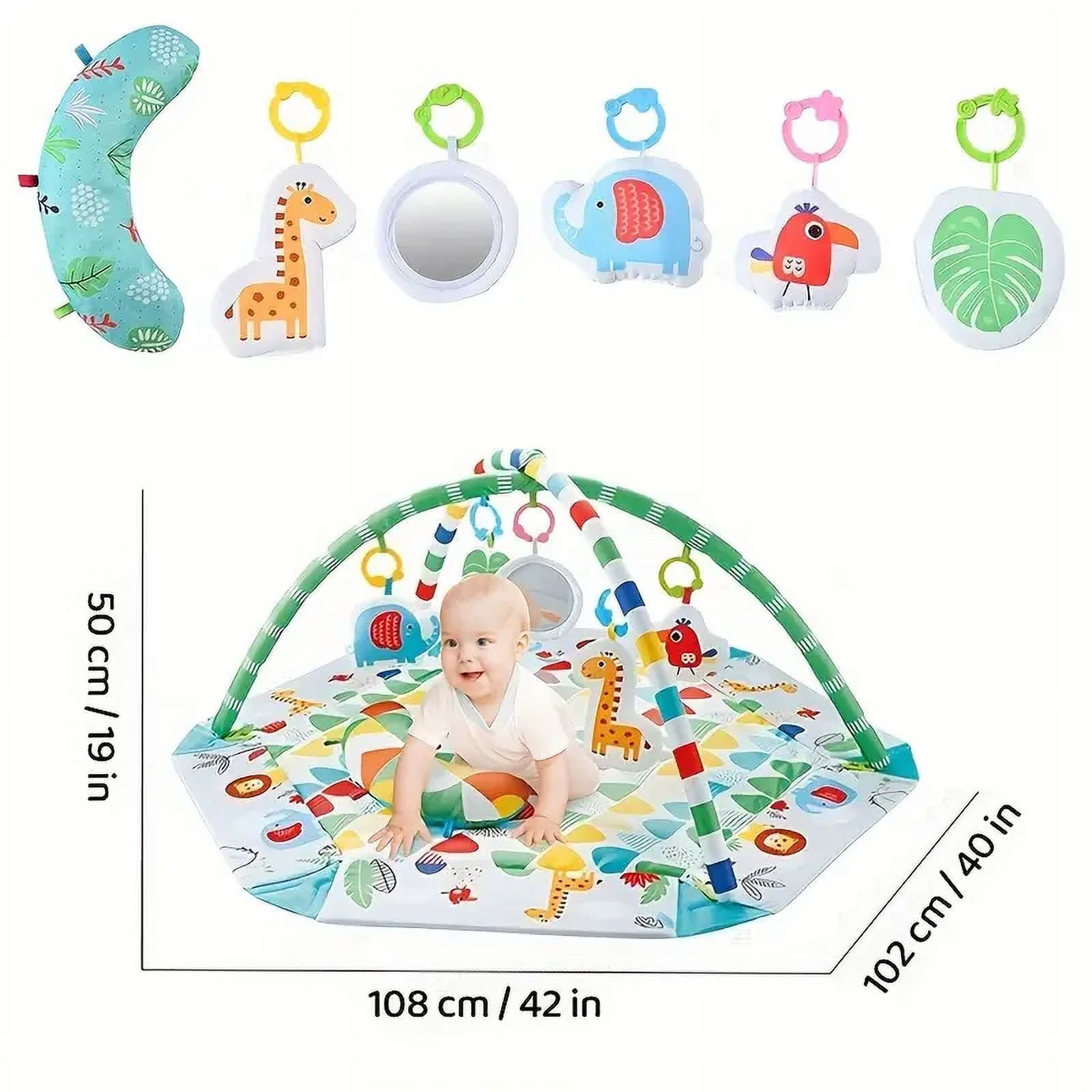 Auto Beyond Baby gym play mat, sit-up mat, children's floor mat, children's learning sensory toys, motor skill development, suitable for babies aged 0-12 months