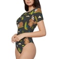 thumbnail image 2 of Balery Funny Sloths In The Forest Women's Short Sleevee Crew Neck Bodysuit Tops Short Sleeve Tops Basic-XX-Large, 2 of 9