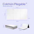 thumbnail image 3 of Colchón Matrimonial 135 cm ColorDreams Colchoneta Plegable Con Maleta blanco, 3 of 9