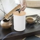 thumbnail image 2 of Recipiente metálico para cocina de encimera con tapa hermética de bambú Contenedores grandes para harina y azúcar, café, té y especias, 2 of 8