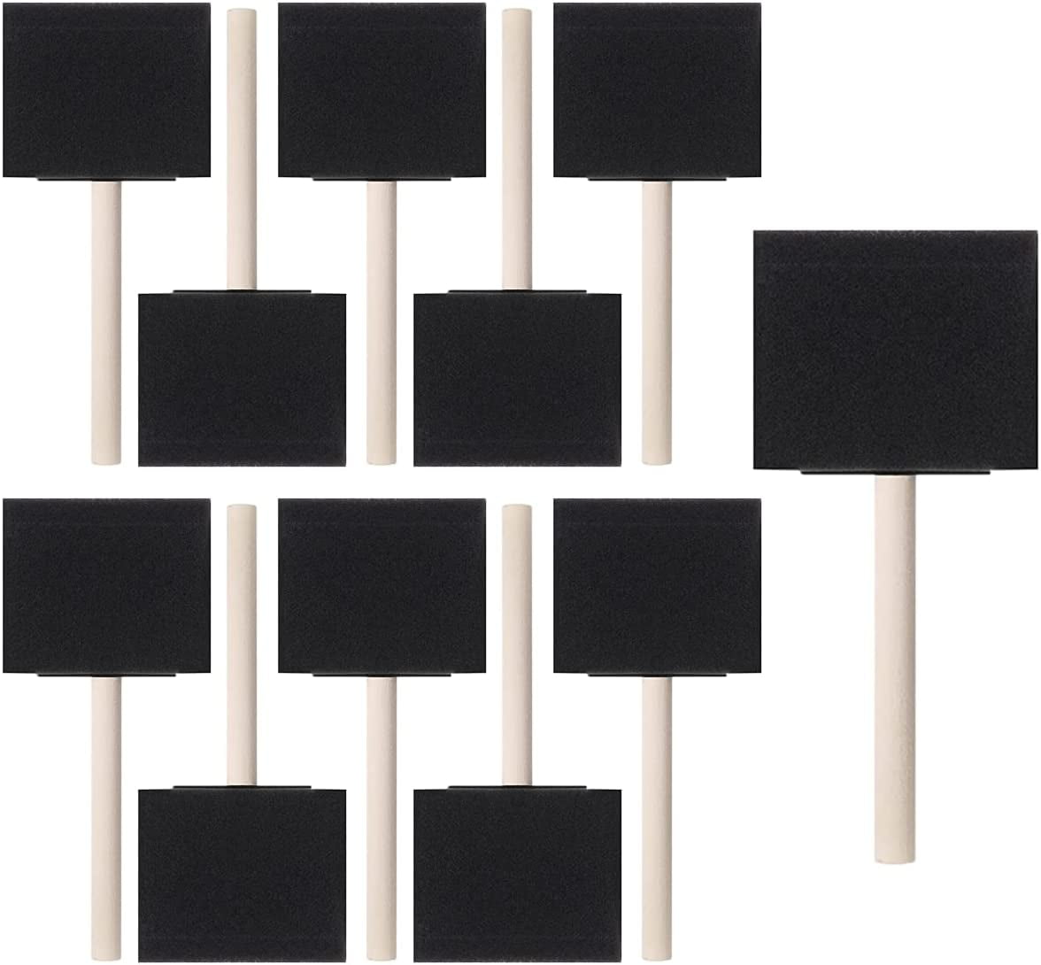 Foam Paint Brushes, 50 PCS Sponge Paint Brush for Painting, Staining, 3