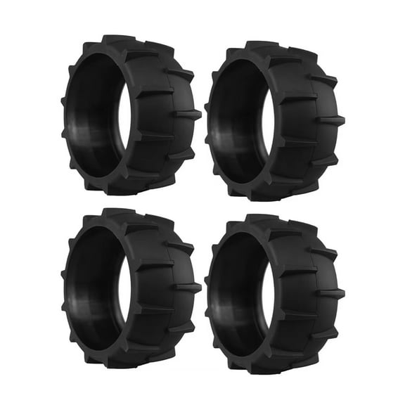 4PCs Anti-Slip Rubber for Mower Robots, 100x40mm Replacement Tires, Weatherproof Drive Components