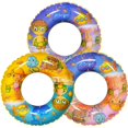 thumbnail image 1 of HTOOQ Cartoon Pool Floats 24” (3 Pack), Funny Inflatable Pool Tubes, Fun Beach Time Summer Float Party Water Toys Outdoor Pool Party Supplies - -, 1 of 5