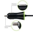 thumbnail image 2 of Chargeur de Voiture Portable à Charge Rapide Intégré dans le Câble à Ressort Chargeur de Voiture à Câble USB Micro USB Type-C Adaptateur pour Chargeur d'Allume-cigare, 2 of 8