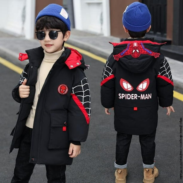 Abrigo spiderman niño hotsell