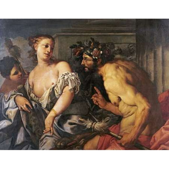 Affiche Hercule et Omphalé de Antonio Zanchi (22 x 28)