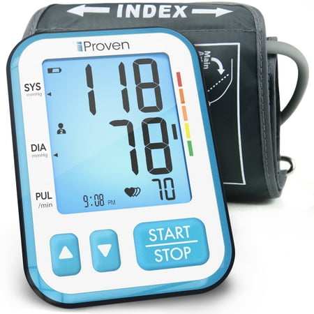 iProven Upper Arm Blood Pressure Monitor Large Cuff 8¾” - 16½” with Backlight BPM-656