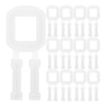 thumbnail image 1 of Shisuyan 100pcs Banding Strapping Kit Plastic Strapping Packaging Strapping Tool Kit Box Packing Strapping Strapping Buckles Packaging Strapping Clips, 1 of 1