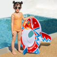 thumbnail image 4 of Cute Child Kids Inflatable Pool Float PVC Summer Swim Float Air Bed Lake Boat Swimming Floats with 2 Handles Surfing Raft Bodyboard Floating Mattress Seat Swim Ring for Girls Boys 1-5 Years, 4 of 7