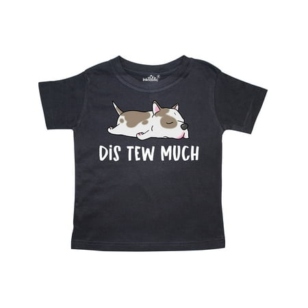 

Inktastic Napping Dis Tew Much Pit Bull Spots Gift Toddler Boy or Toddler Girl T-Shirt