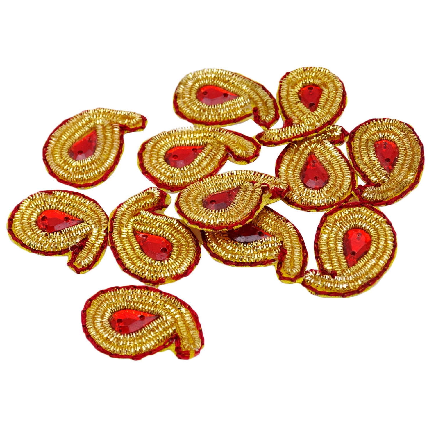 Decorative Beaded Applique Small Sewing Paisley Crafting Appliques By 1