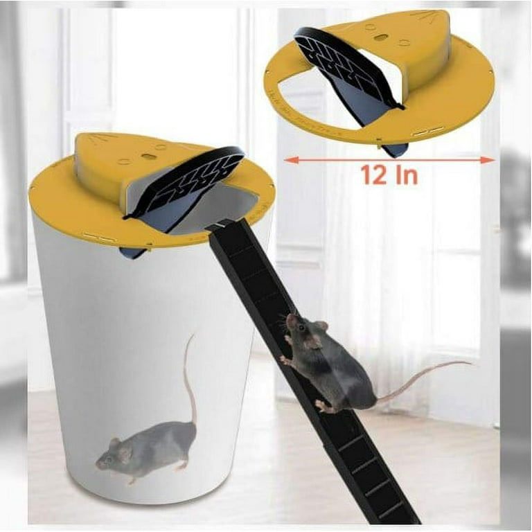 Dropship Humanized Bucket Lid Mouse Trap Reusable Sliding Mouse Trap  Household Continuous Automatic Mouse Trap Super Strong Indoor New Flip Lid  Pouncer Trap Clip Cage to Sell Online at a Lower Price