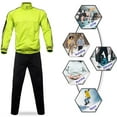 thumbnail image 3 of Men's AKsit Athletic Tracksuit Stand-up collar Full Zip Sports Set Casual Comfy Jogging Sweat Suits for Men Lomen green 4XL, 3 of 5