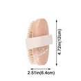 thumbnail image 3 of Natural Bristle Face Brush, Dry Exfoliation Brush, Gentle Facial Cleansing Tool for Removing Dead Skin and Minimizing Blemishes, Soft Bristles for Daily Use, Suitable for Face Neck Hands and Feet, 3 of 5