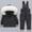 Black, variant on Boys 2-Piece Snow Suits Suits Long Sleeve Down Puffer Jacket with Snow Bib Pants Winter Outdoor Ski