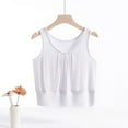thumbnail image 2 of Kaemgyyd Womens Sleeveless Pajamas Shirt Plus Size Casual Crew Neck Sleepwear Soft Breathable Cropped Tank Tops Loungewear, 2 of 3