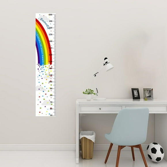 WASHWEPE De Pared Con Medidor De En PVC Multicolor Para Habitación Infantil