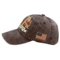 thumbnail image 6 of 250 Anniversary USA Hat 4th of July American Flag Cap Adjustable Retro Denim Hat Patriotic Commemorative Gift for Veterans History Lovers,Coffee, 6 of 6