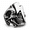 Silver, variant on Skull Ring for Men, Titanium Steel Lightning Bolt Gothic Biker Ring