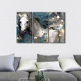 thumbnail image 3 of Canvas Wall Art White Brown Horse Canvas Pictures Wall Decor Farmhouse Animals Canvas Painting Rustic Artwork Canvas Prints Living Room Bedroom Bathroom Office Home Wall Decoration Unframed, 3 of 6