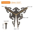 thumbnail image 2 of Uxcell 50x50x50mm Metal Box Corner Protectors Edge Guard Iron Bronze Tone 20pcs, 2 of 5