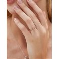 thumbnail image 4 of 2mm 925 Sterling Silver Wedding Band Cubic Zirconia Half Eternity Stackable Engagement Ring Size 3-13, 4 of 4