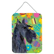 Carolines Treasures SS4874DS1216 Scottish Terrier Easter Eggtravaganza Wall or Door Hanging Prints 12WX16H multicolor