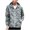 Gray, variant on IROINNID Hoodies for Men Comfy Stripe Luminous Trench Zipper Reflective Hooded Jacket,Gray