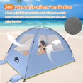 thumbnail image 4 of Carpa de Playa Happy Travel, Refugio Solar con Protección UPF 50+ para 3-8 Personas, 4 of 7