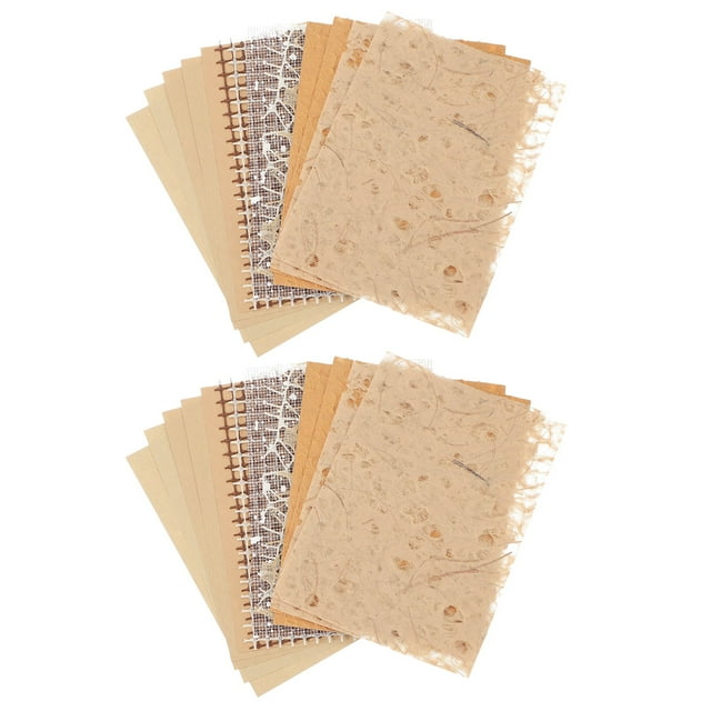 Uxcell 32 Sheets Textured Scrapbook Paper, Mixed Special Paper Mesh Fabric Assorted Set for Scrapbooking Junk Journal Card DIY Materials Collage Card Embellishments Supplies, Yellow