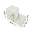 thumbnail image 3 of kkbbma under $5 Pen Holder for Desk, Clear Acrylic Pencil Holder for Desk, Marker Holder with 2 Compartments, Pencil Organizer for Home, Office, Classroom, Bathroom, 3 of 6