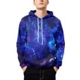 thumbnail image 3 of Brythos Hoodies for Men,Easy Care & Maintenance Mens Hoodie,Quick-Dry Comfortable Fabric Pullover Hoodies,Blue,L, 3 of 5