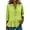 Mint Green, variant on Ruffled 2026 Spring Outfits 3/4 Sleeve 100% Cotton V-Neck Solid Blouse Flutter Dressy Casual T-Shirt Tops for Women 2026 Yellow S