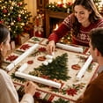 thumbnail image 7 of Christmas Mahjong Mat 31.5"x31.5", Mah Jongg Mat, Mah Jong Mat, Plaid Stocking Wreath Noise‑Dampening Pad, Mahjong Gift for Family Holiday Parties, 7 of 7