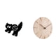 thumbnail image 1 of Reloj de pared decorativo de madera acrílica, silencioso, sin , fácil de leer, diseño creativo, adorno colgante para estudio, dormitorio, habita, 1 of 8