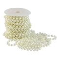 thumbnail image 1 of EeaseMX Guirnalda de perlas acrílicas de 10 m, cadena de carrete para recuerdo de boda, ramo de novia, decoración de fiesta (beige), 1 of 7