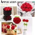 thumbnail image 6 of 2pcs Handmade Knitted Rose Flower with Package Bag Artificial Knitted Flowers Crochet Rose Handmade Single Red Roses for Wife/Girlfriend/Lovers, Birthday, Anniversary, Festival Gift, 6 of 6