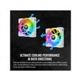 thumbnail image 4 of Thermaltake SWAFAN EX 12 RGB PC Cooling Fan White 3-Pack, 500 ~ 2000 RPM, Magnetic Connection, Reversable Blades, Controller included, CL-F161-PL12SW-A, 4 of 5