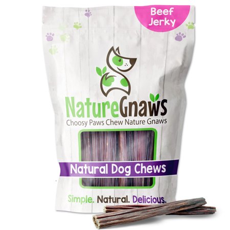 UPC: 0857270008232 | Nature Gnaws Beef Jerky Sticks 5-6 (15 count) Dog Treats