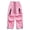 Pink, variant on Men's Baggy Hiking Cargo Pants Outdoor Lightweight Water Resistant Parachute Pants Comfort Adjustable Drawcord Cuffs Flexible Elastic Waist Multi-Pocket