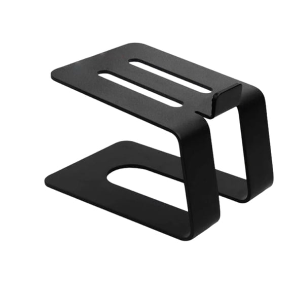 Methold Altavoz de escritorio metálico con almohadillas amortiguadoras y ángulo de inclinación. Ideal para estudios, salas de reuniones y Cables de audio/vídeo