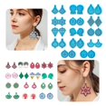 thumbnail image 4 of Crystal Earring Molds Snowflake Rhombus Shaped Silicone Mold Handmade Pendant, 4 of 5
