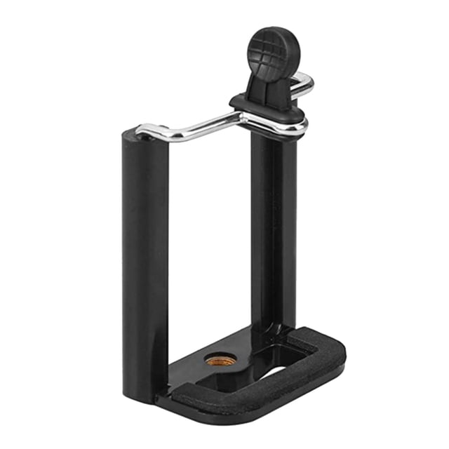 Injueey Soporte para teléfono Clip para teléfono móvil Soporte para monopie Trípode en forma de U Abrazadera para teléfono móvil para Teléfono y Comunicación