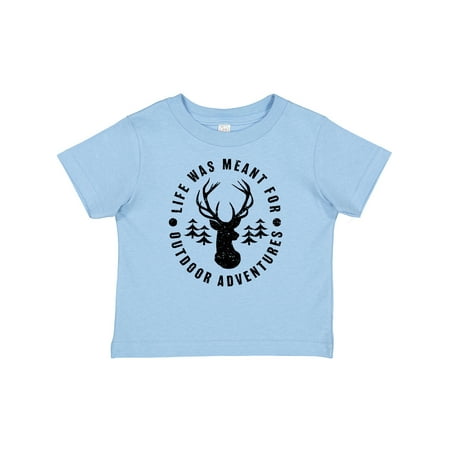 

Inktastic Life Was Meant for Outdoor Adventures with Deer Gift Baby Boy or Baby Girl T-Shirt