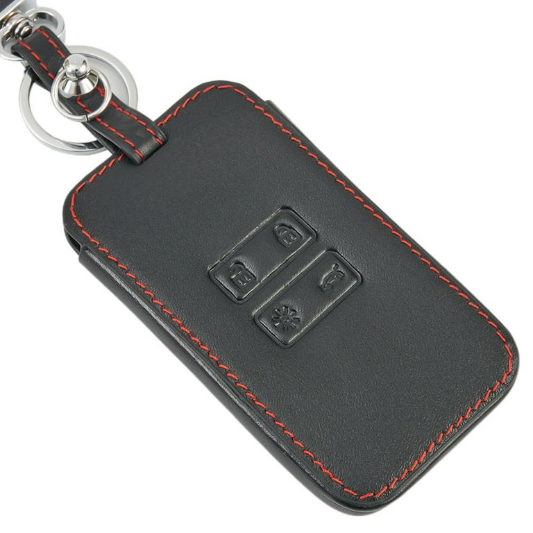 Leather Car Key Case Bag Protector Cover For Renault Captur Clio Megane  Koleos 